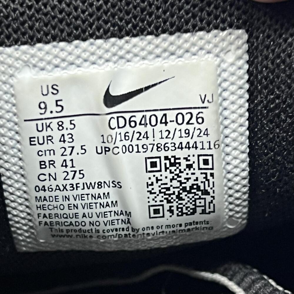 Nike P-6000 Running Shoes Men Size 9.5 Black White Mesh Comfort Cushion Sneakers - Picture 8 of 9